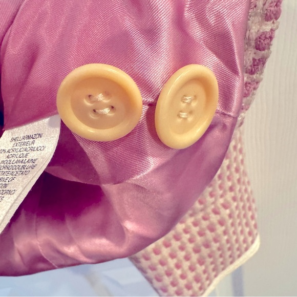 Sigrid Olsen Textured Pink and Cream Blazer - Picture 7 of 10